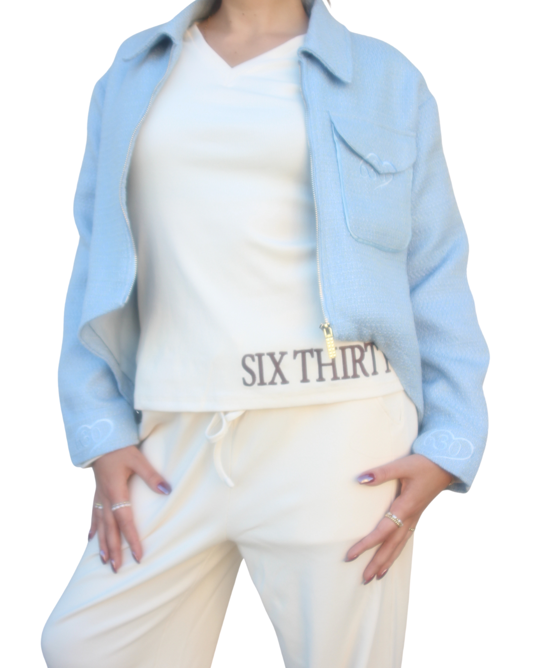 Blue Veranda Tweed Jacket V1